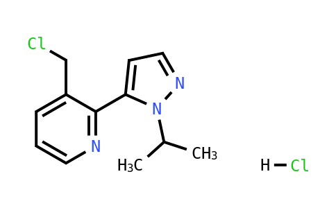 20408 - 3-(chloromethyl)-2-(1-isopropyl-1H-pyrazol-5-yl)pyridine hydrochloride | CAS 1446321-95-4
