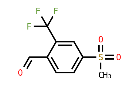1712293 - 4-methylsulfonyl-2-(trifluoromethyl)benzaldehyde | CAS 1215310-75-0